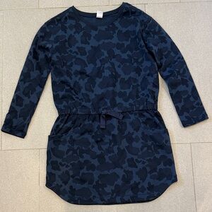 Stylish Navy Camo Blue Kids Dress